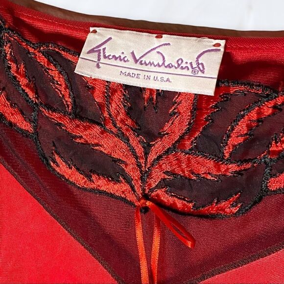 Y2K Gloria Vanderbuilt Red Chemise - Picture 4 of 5